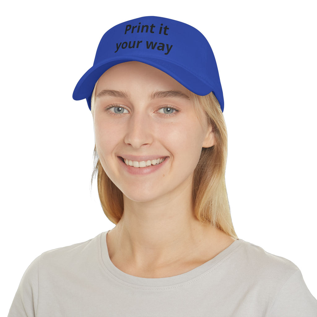 Personalise Your Own Low Profile Baseball Cap — “Funny, Sad, No Difference” Custom Hat