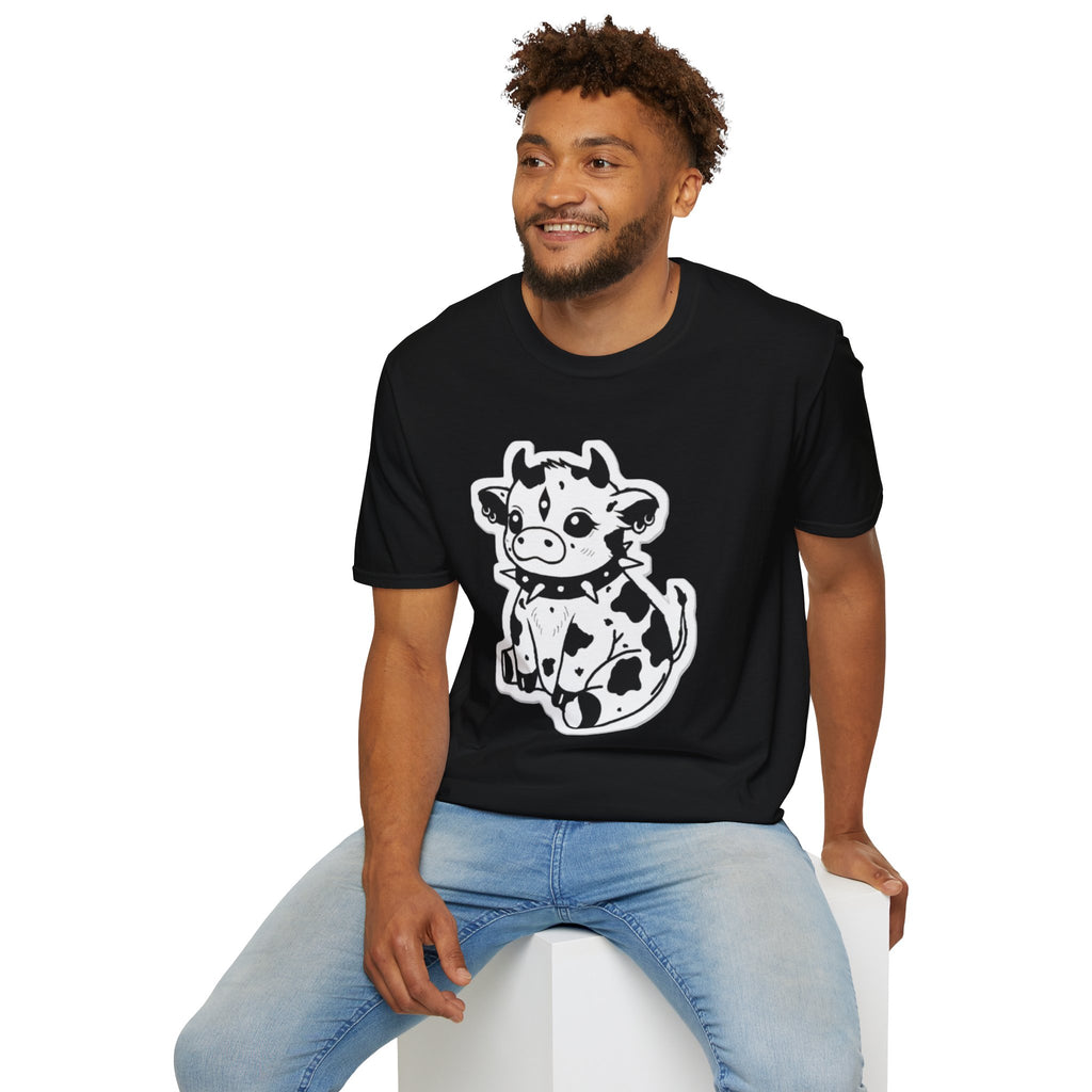 Cute Rock 'n' Roll Cow T-Shirt