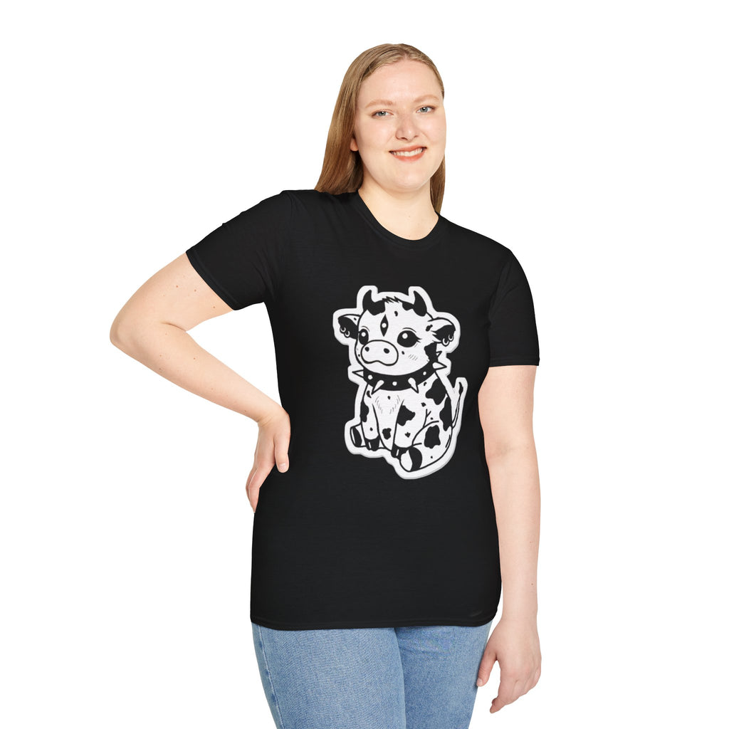 Cute Rock 'n' Roll Cow T-Shirt