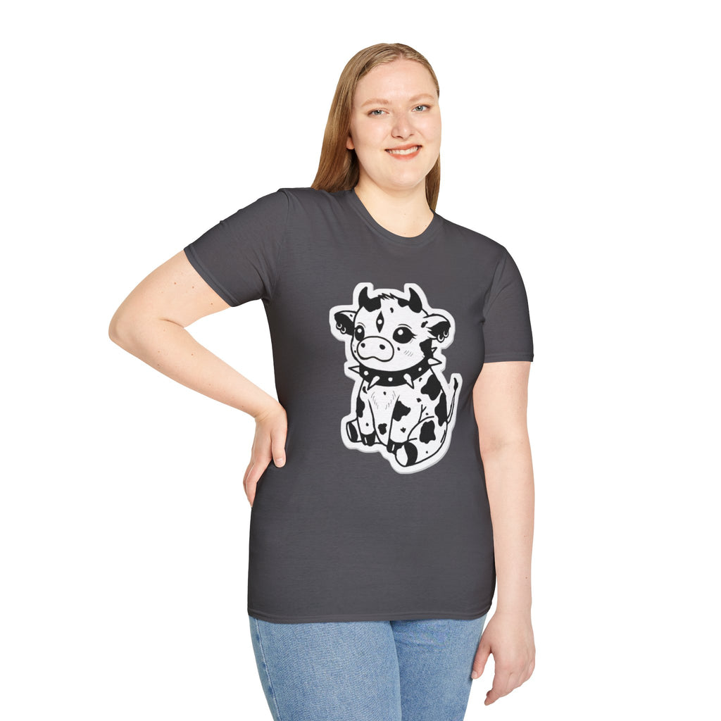 Cute Rock 'n' Roll Cow T-Shirt