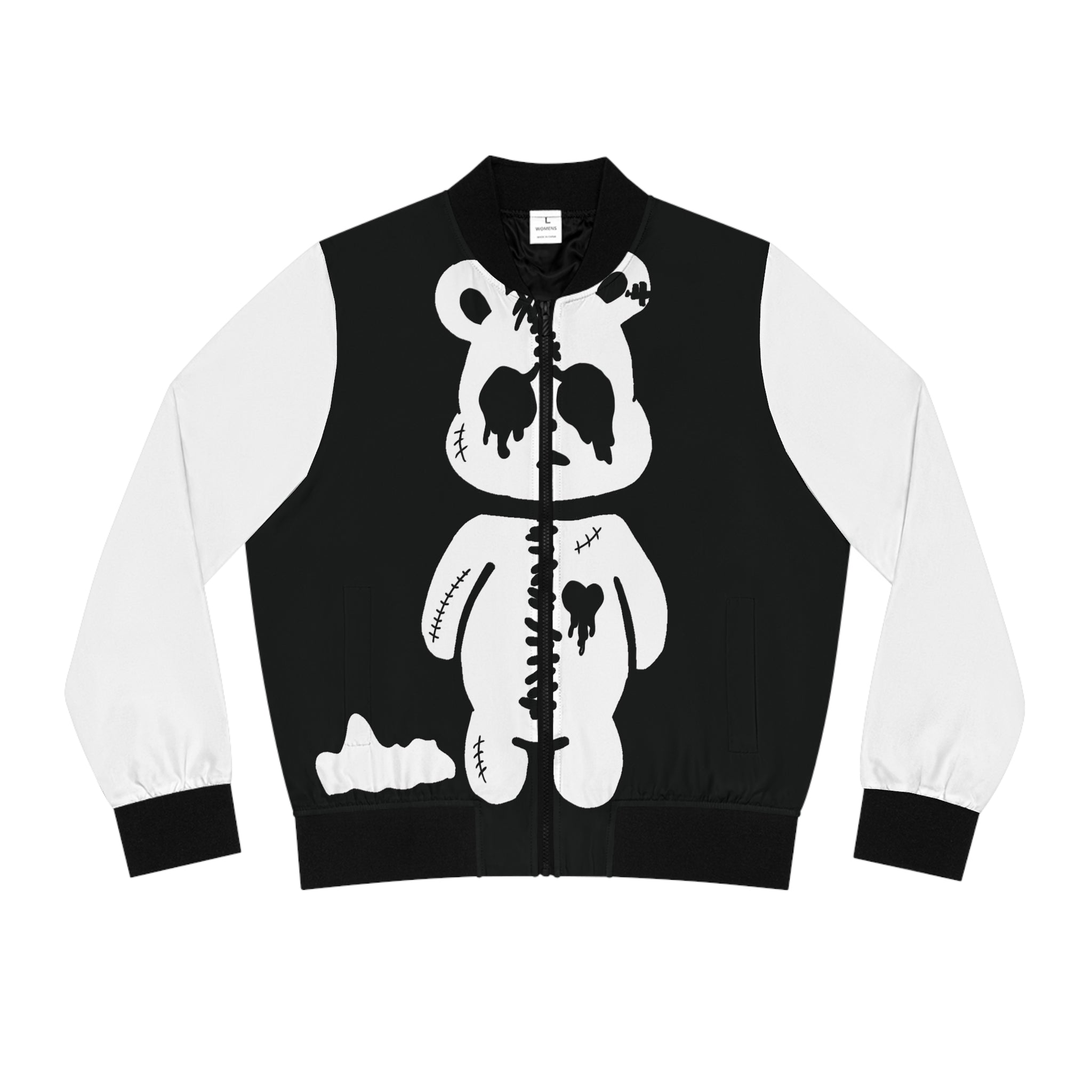 Goth Teddy Bear Women's Bomber Jacket