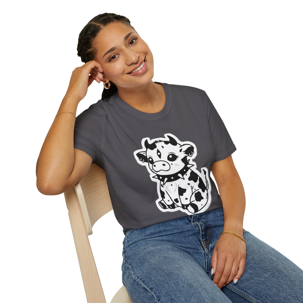 Cute Rock 'n' Roll Cow T-Shirt