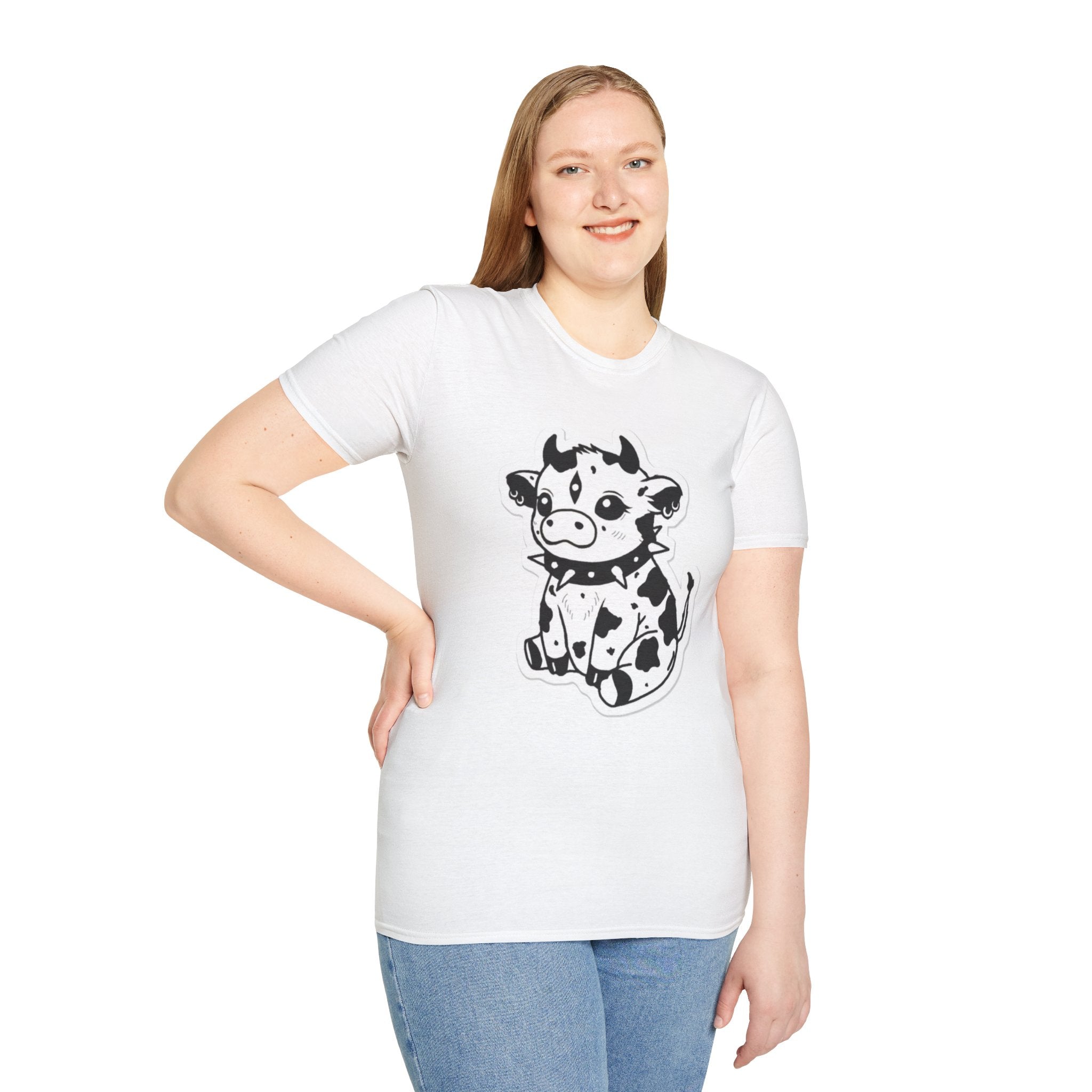 Cute Rock 'n' Roll Cow T-Shirt