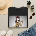 Demonic Floral Skeleton Gothic Anime Girl T-Shirt