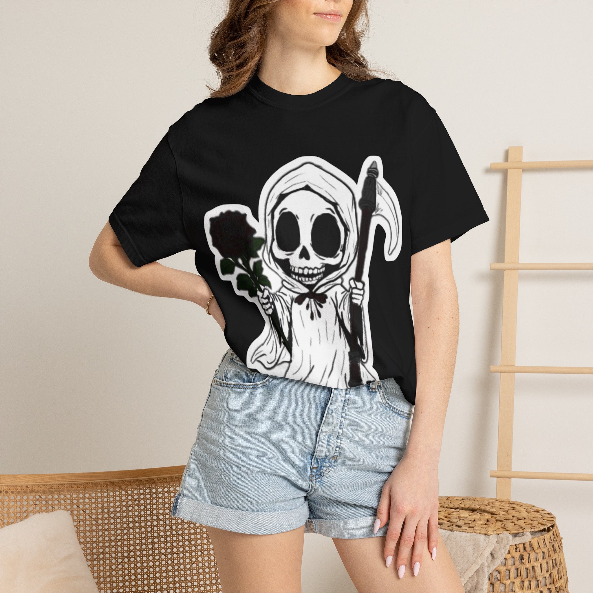 Grim Reaper Black Rose T-Shirt
