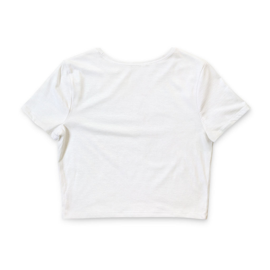 Cute Gothic Teddy Bear Crop Tee — Women’s Goth Punk Crop Top