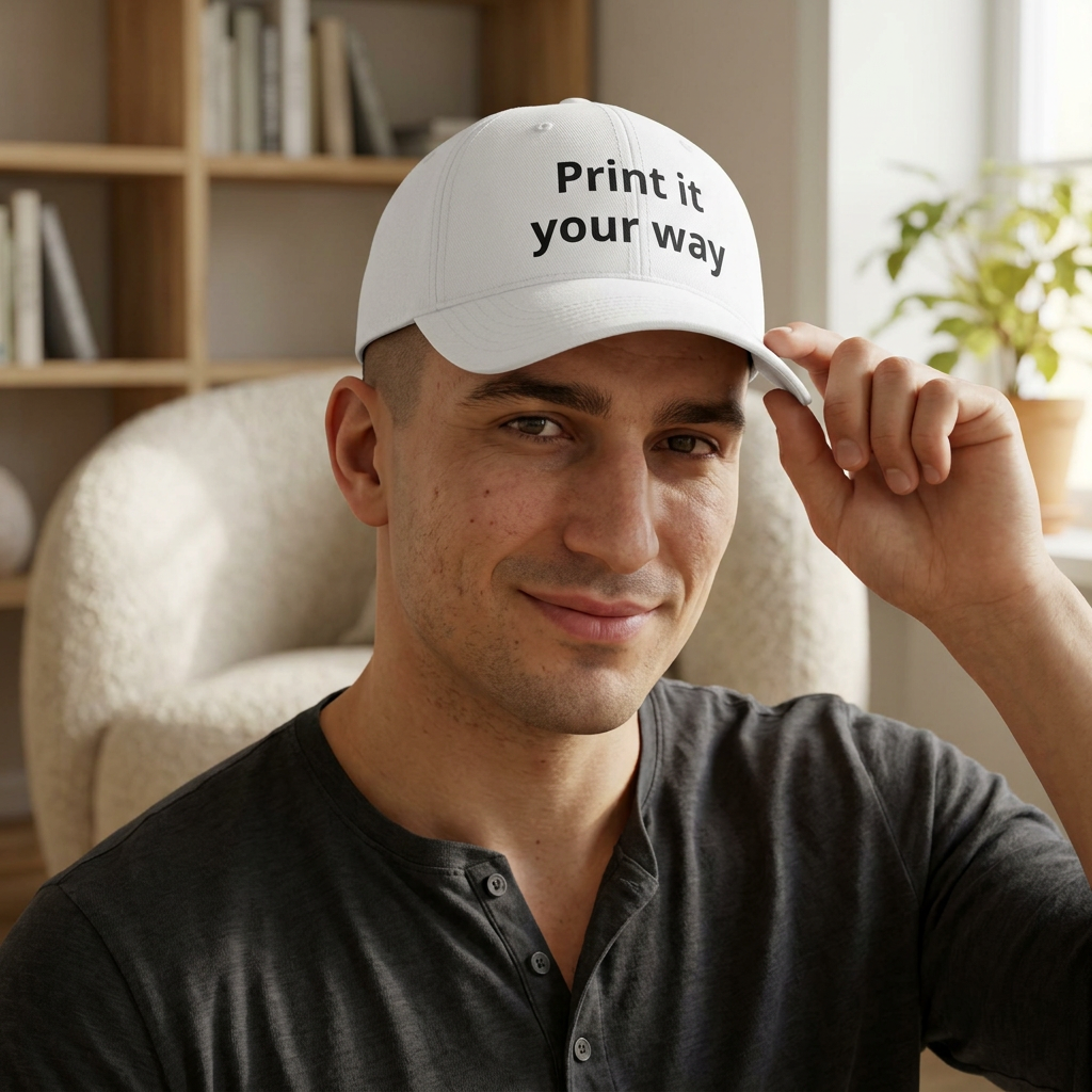 Personalise Your Own Low Profile Baseball Cap — “Funny, Sad, No Difference” Custom Hat