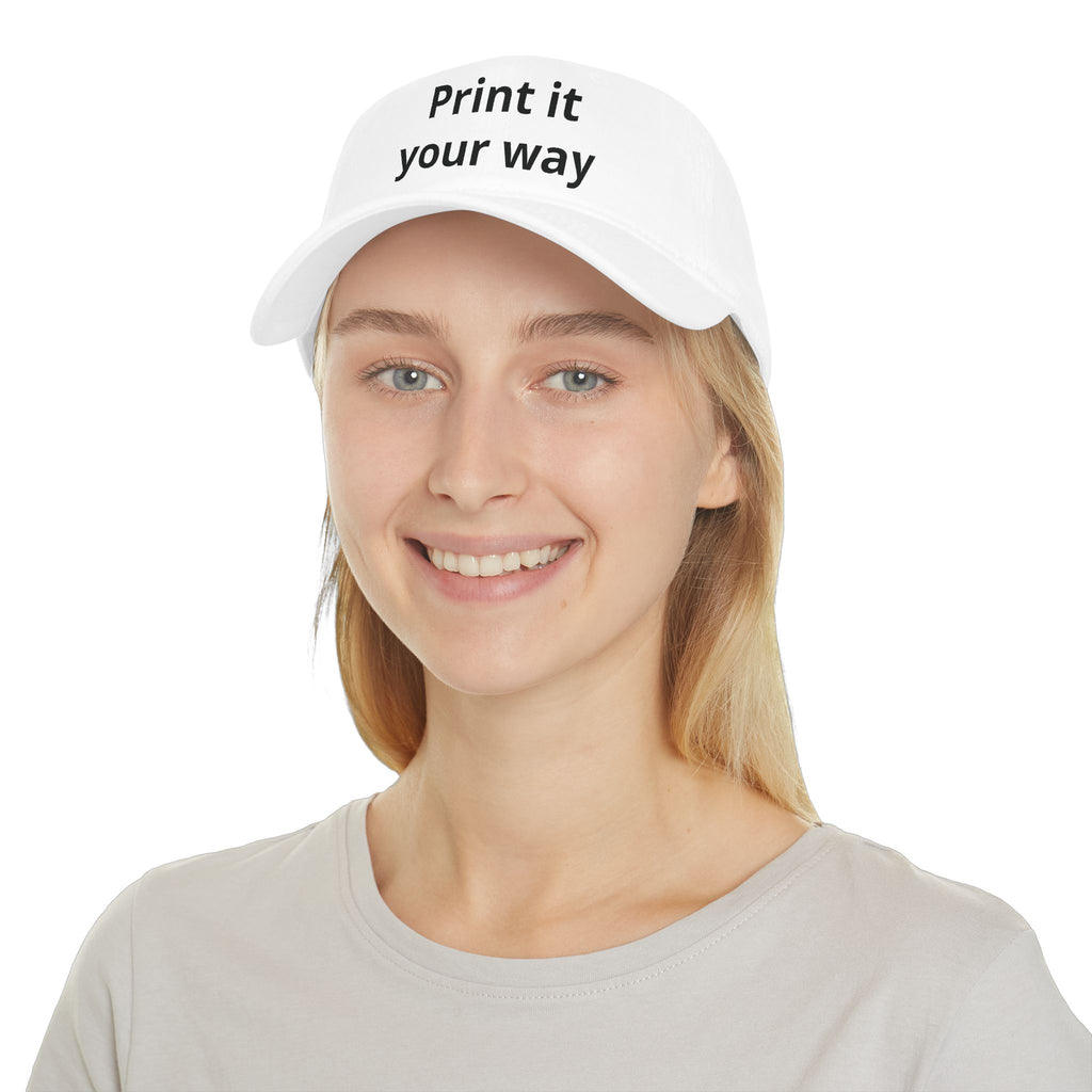 Personalise Your Own Low Profile Baseball Cap — “Funny, Sad, No Difference” Custom Hat