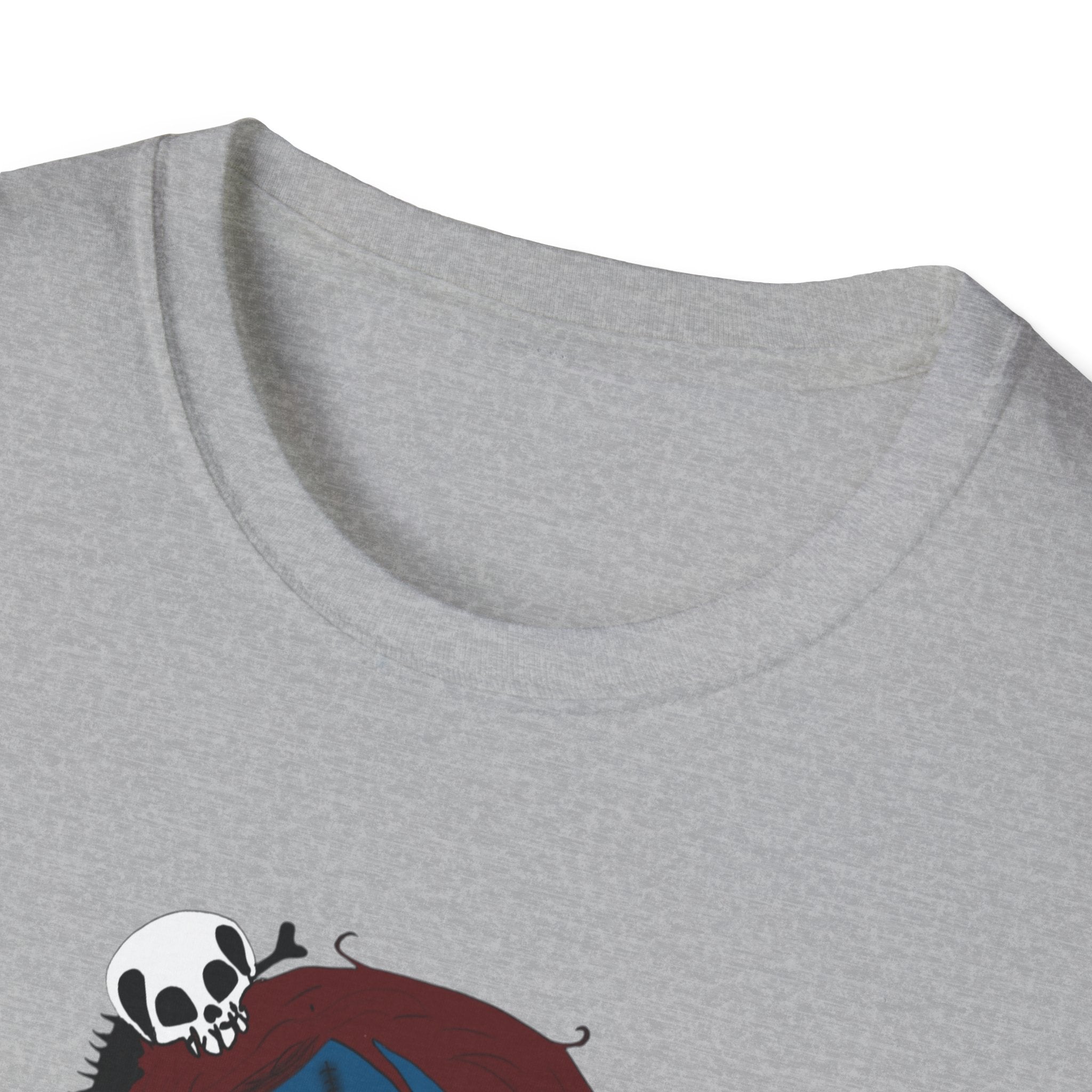 Gothic Blue Doll T-Shirt — Cute Creepy Girl Graphic Tee