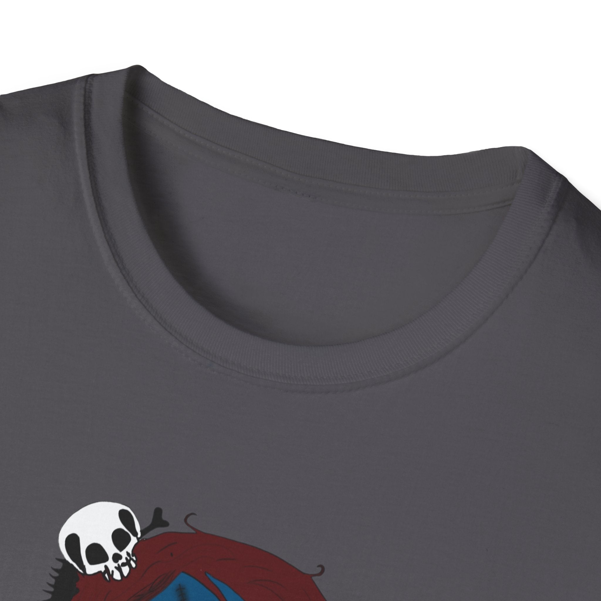 Gothic Blue Doll T-Shirt — Cute Creepy Girl Graphic Tee