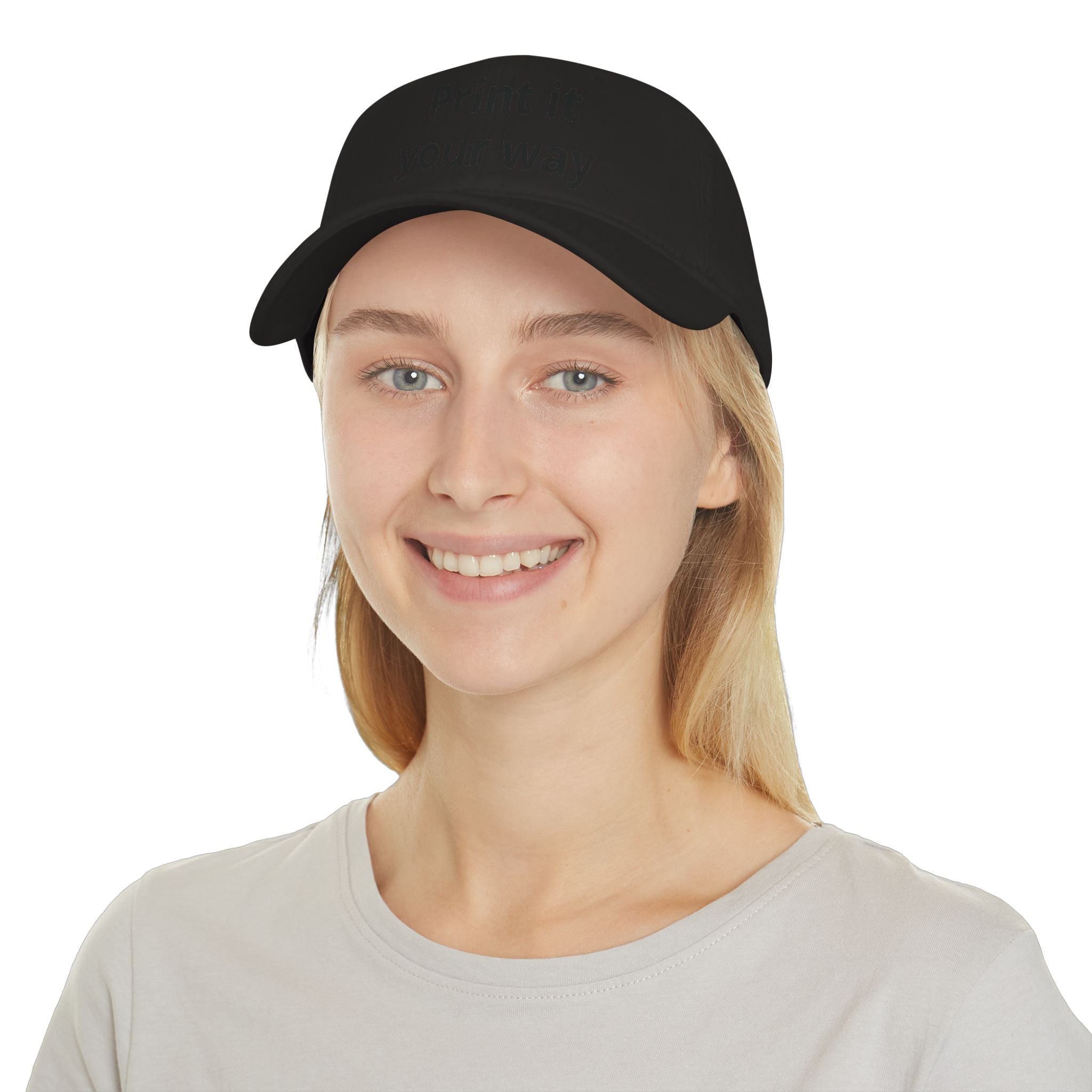 Personalise Your Own Low Profile Baseball Cap — “Funny, Sad, No Difference” Custom Hat