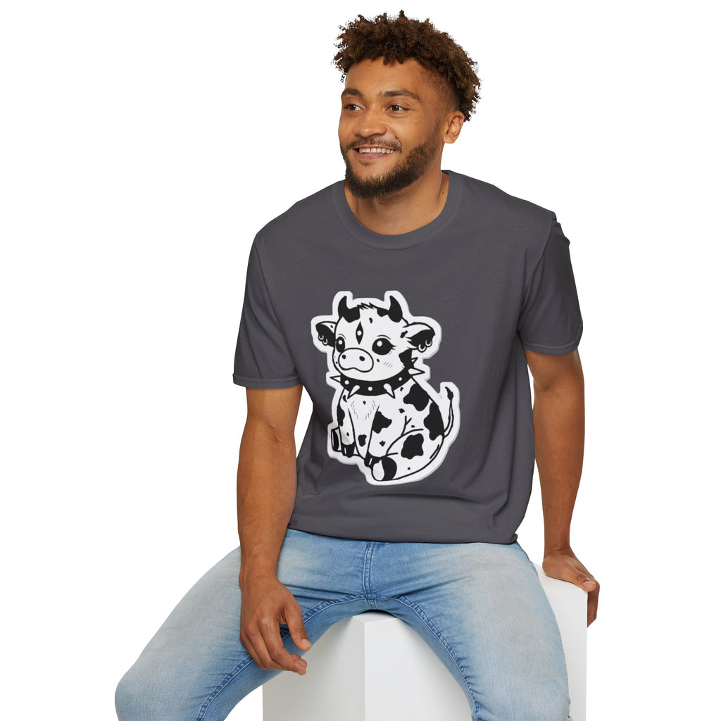 Cute Rock 'n' Roll Cow T-Shirt