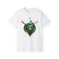 Bear with Antlers Graphic T-Shirt | Gildan 2000 Ultra Cotton Unisex TeeSimple